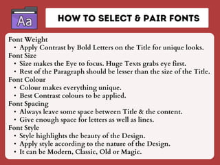 Graphic Designing Presentation (Tips & Tricks) | PDF