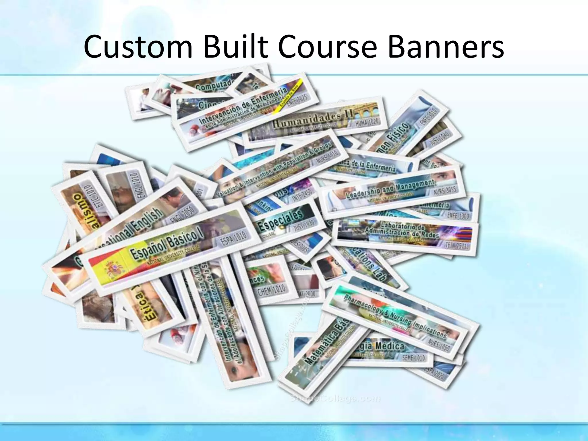 CustomBuiltCourse Banners