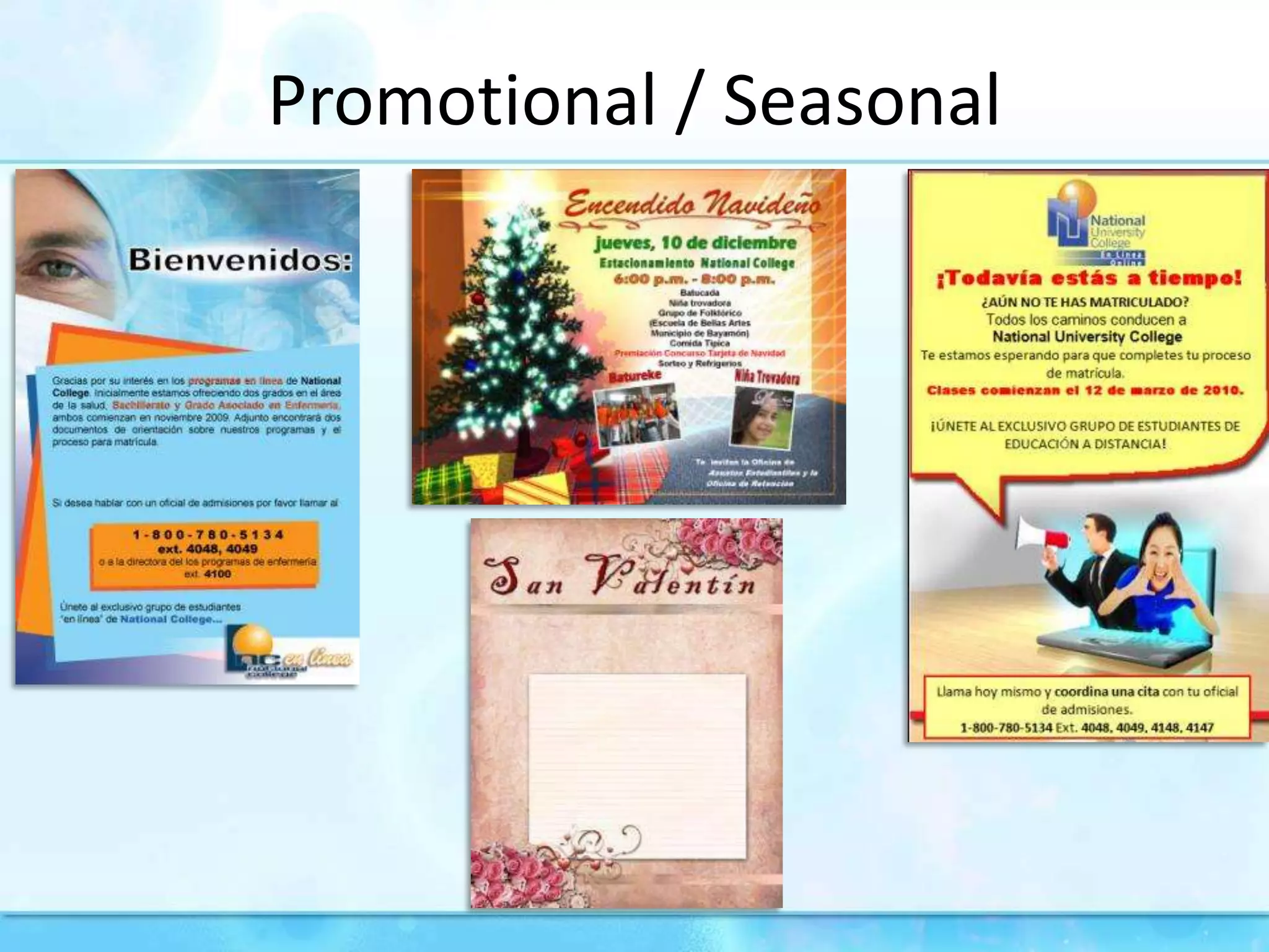 Promotional / Seasonal