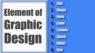 Graphic design principles and elements | PDF
