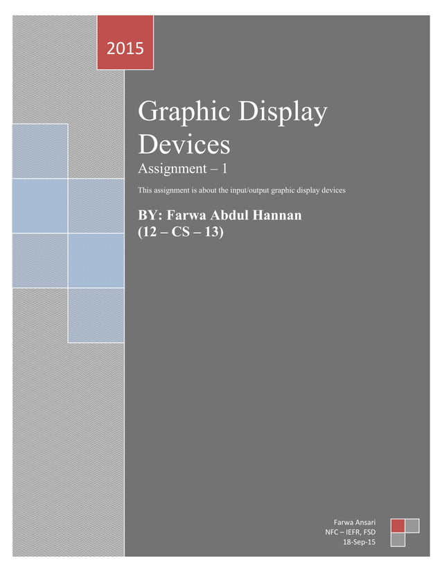 Graphic display devices PDF