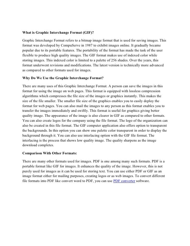 what is graphic interchange format gif interchange format