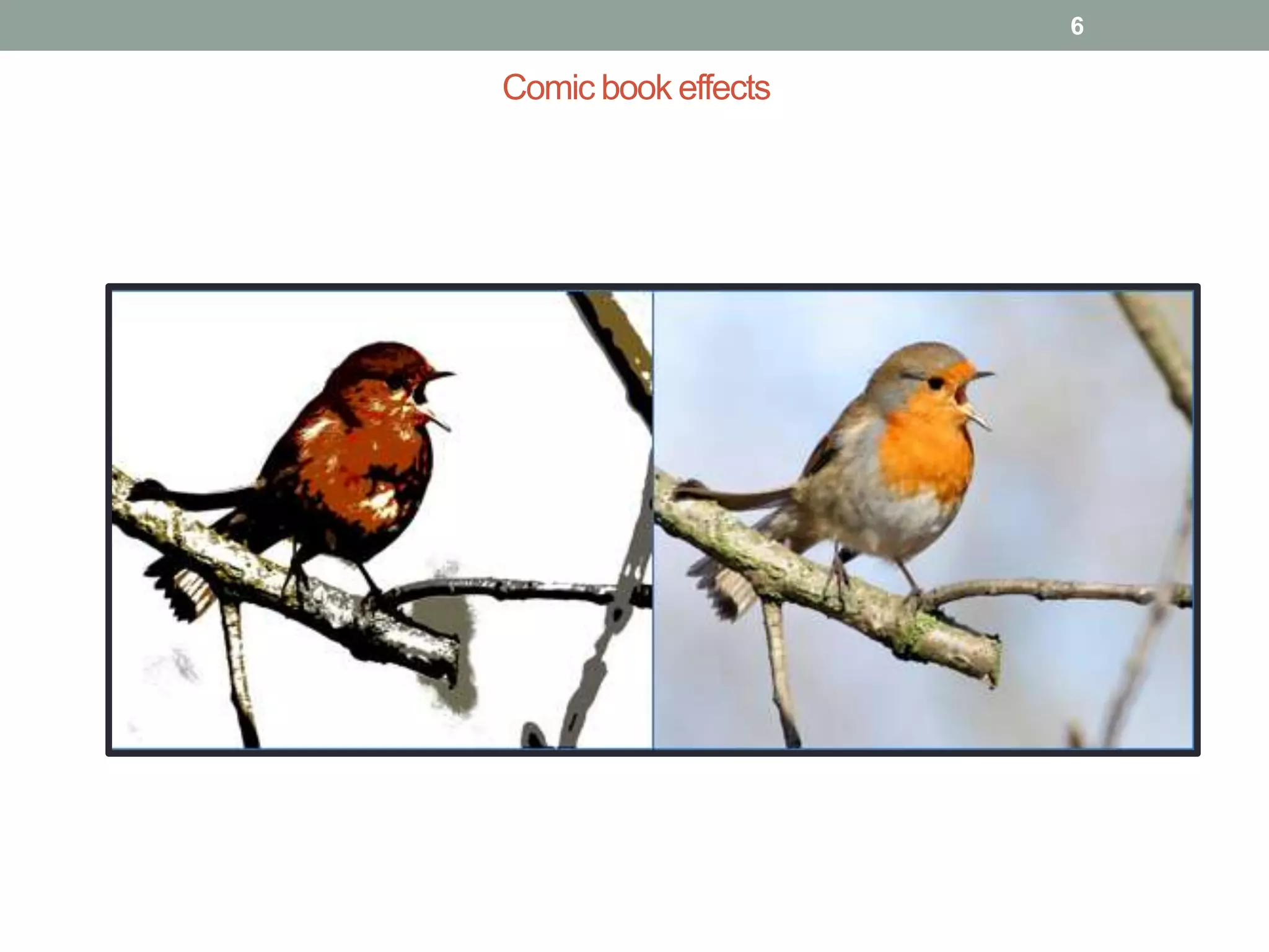 6

Comic book effects

 