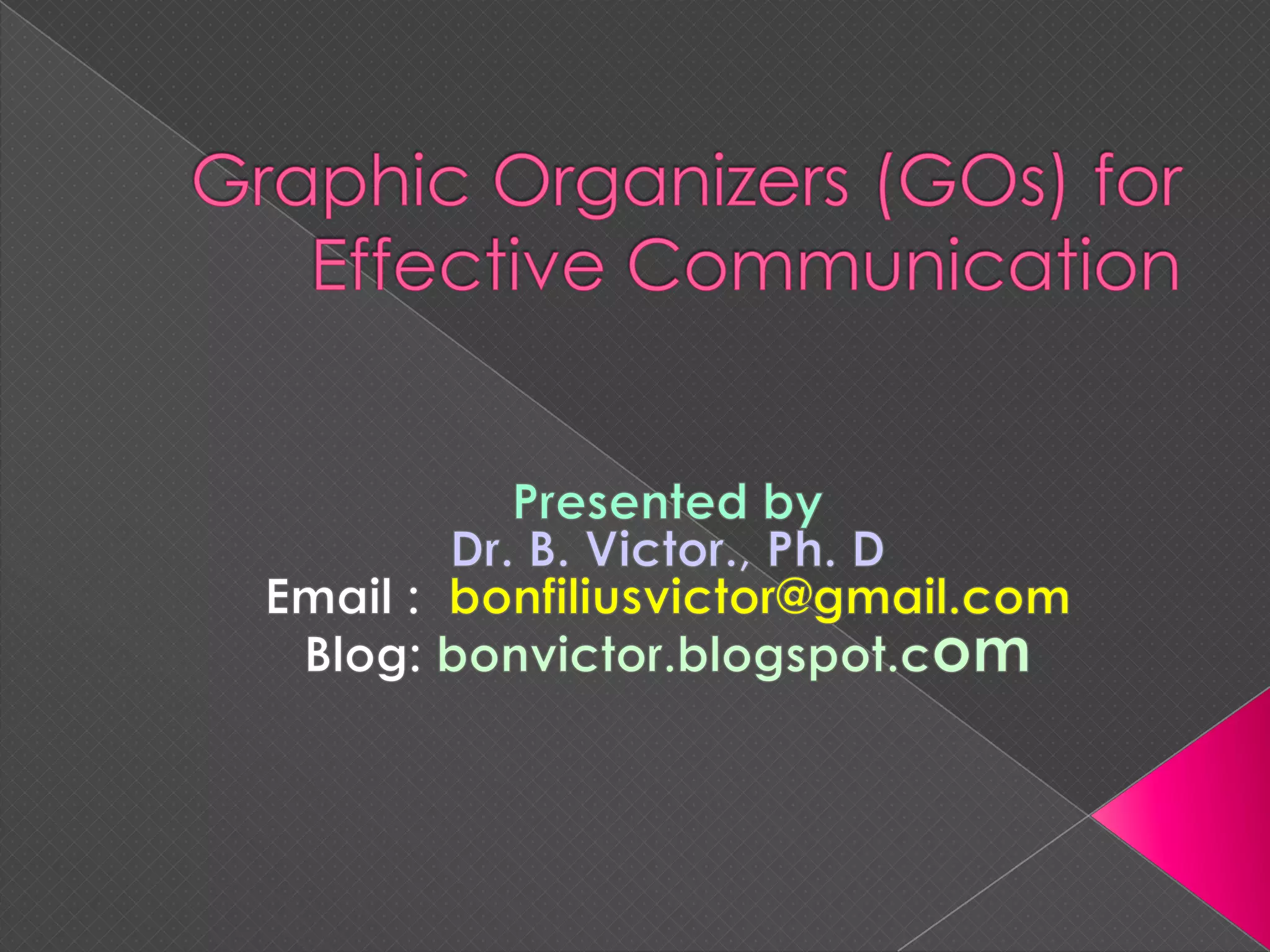 Graphic organizers for effective communication | PPTX