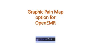Graphic Pain Map
option for
OpenEMR
 