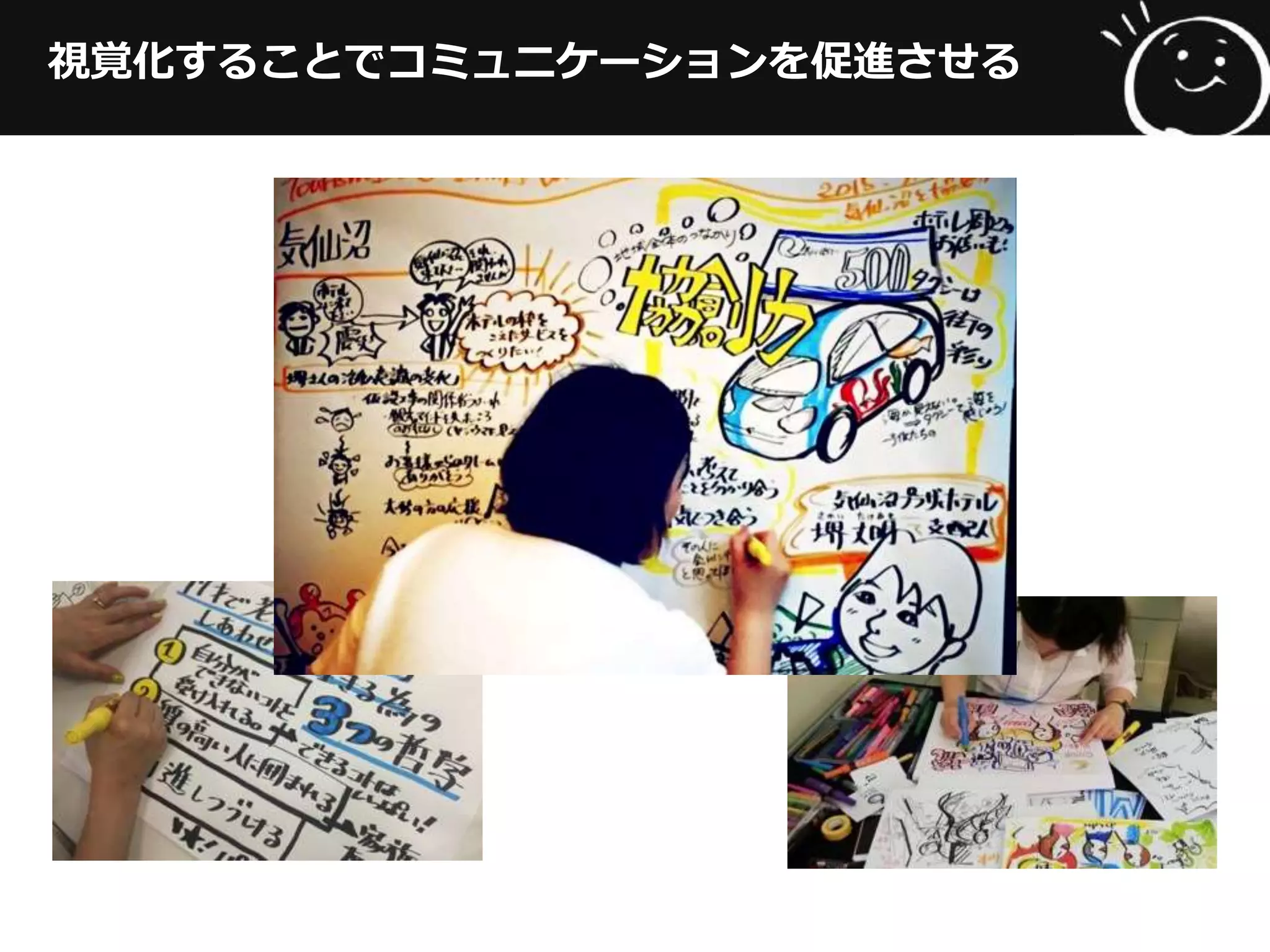 視覚化することでコミュニケーションを促進させる
 