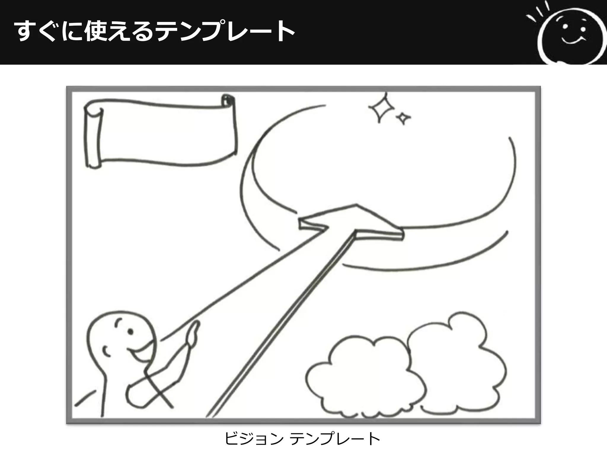 すぐに使えるテンプレート
ビジョン  テンプレート
 