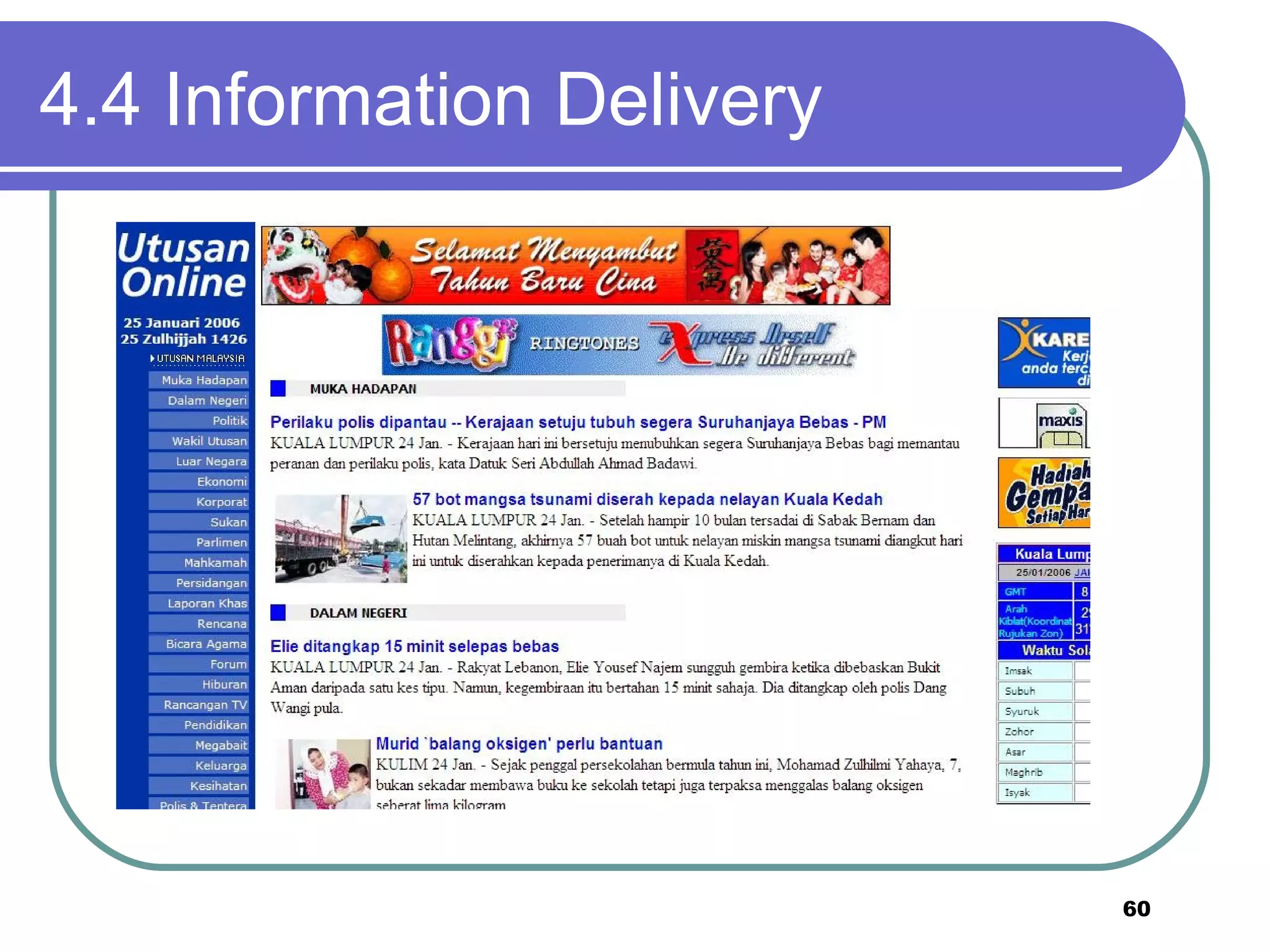 4.4 Information Delivery 