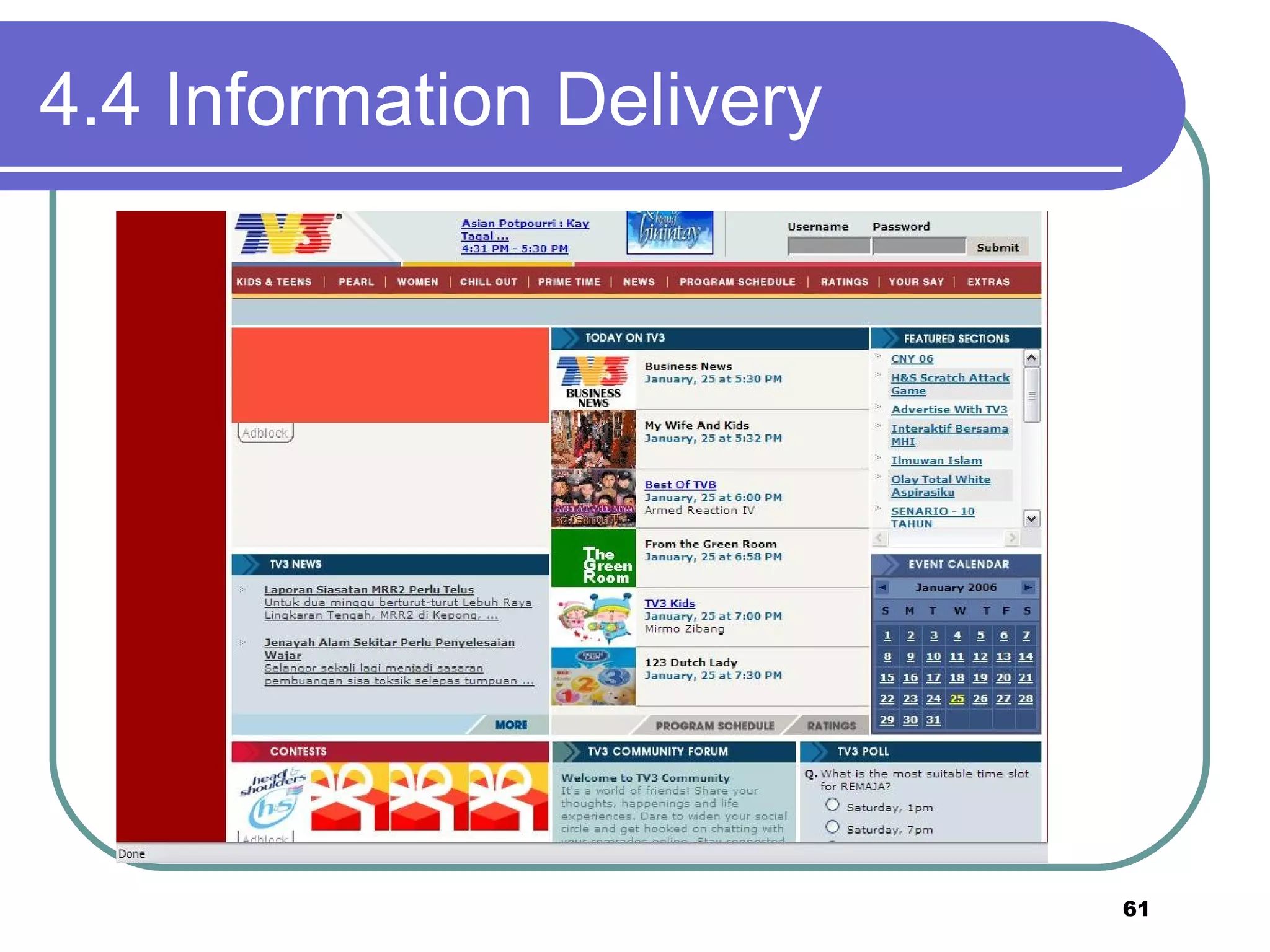 4.4 Information Delivery 