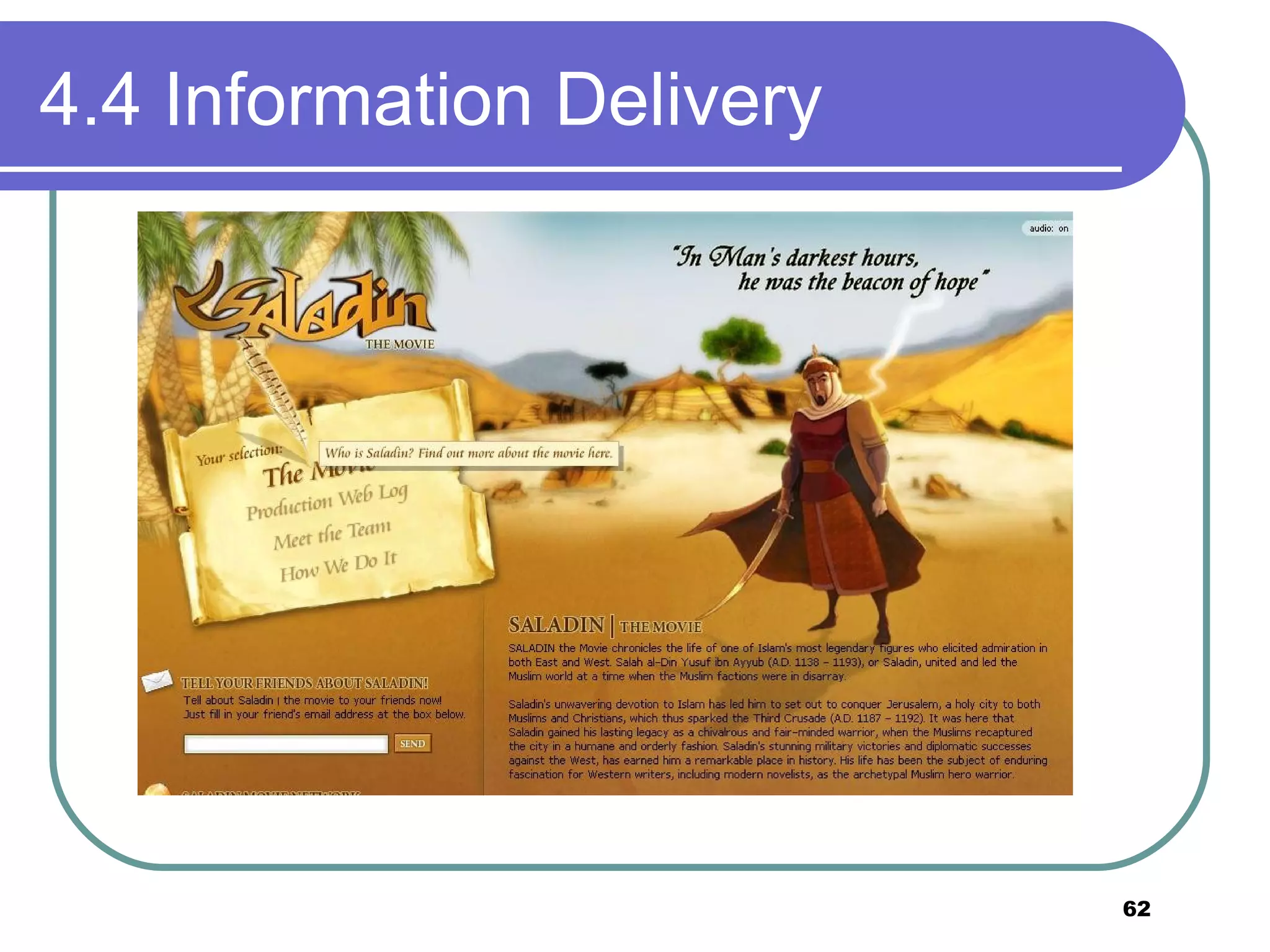 4.4 Information Delivery 