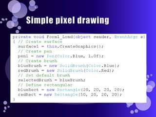 Simple pixel drawing