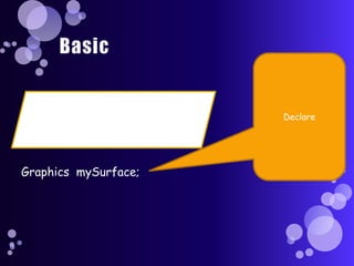 BasicDeclareGraphics  mySurface;
