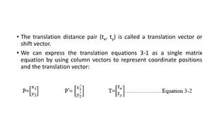 Translation Transformation Computer Graphics Transformations Computer Graphics.pdf