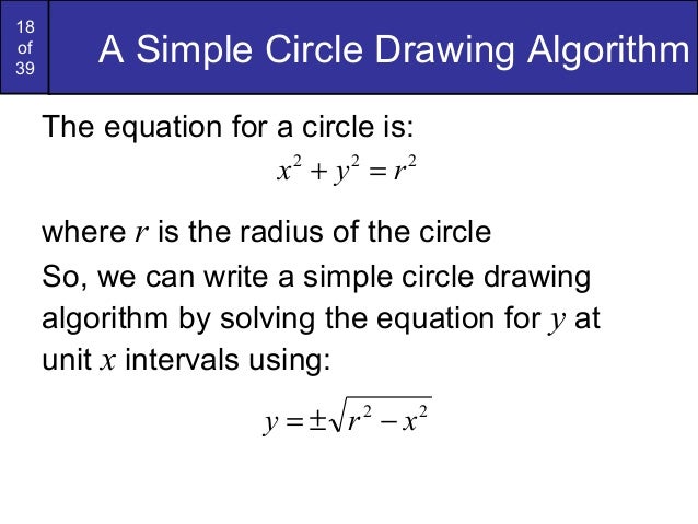 Line Drawing Algorithm In Computer Graphics Tutorial : Bresenham circles and polygons in computer graphics
