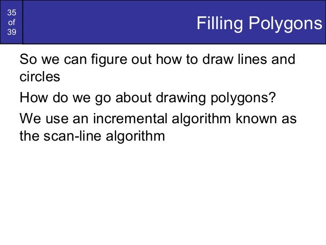 Line Drawing Algorithm In Computer Graphics Tutorial : Bresenham circles and polygons in computer graphics