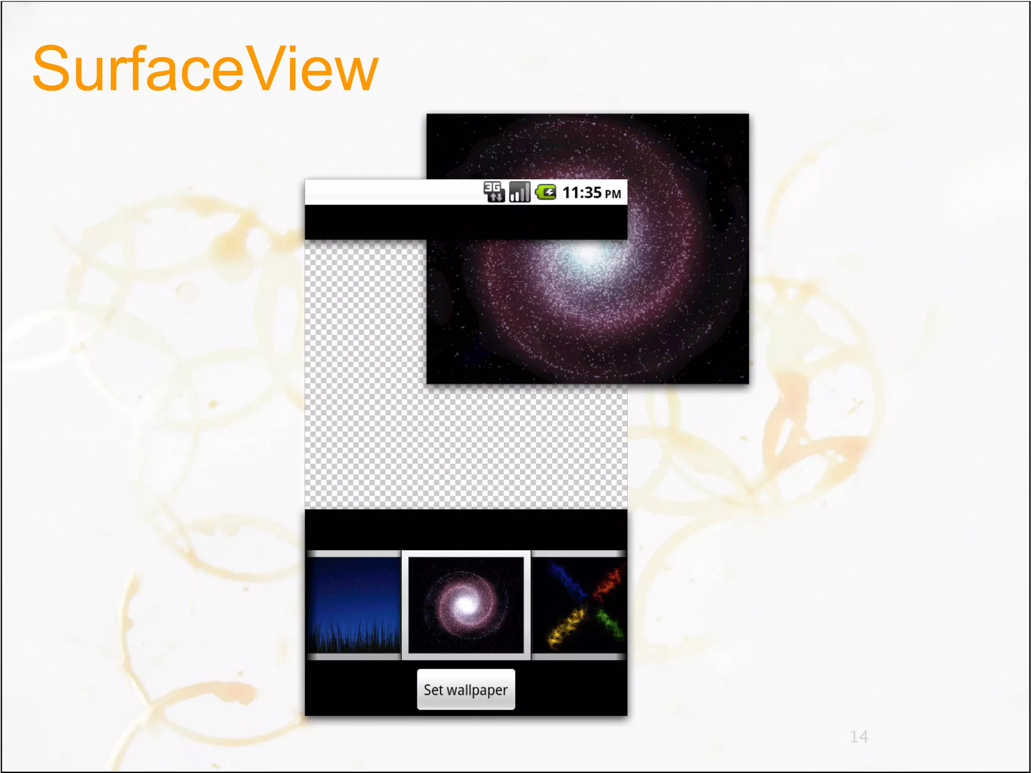 SurfaceView




              14
 