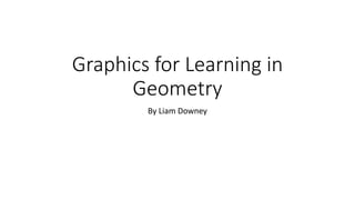Graphics for Learning in
Geometry
By Liam Downey
 