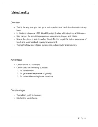 Display types (LED, LCD, Plasma, Plotter, Virtual Reality) | PDF