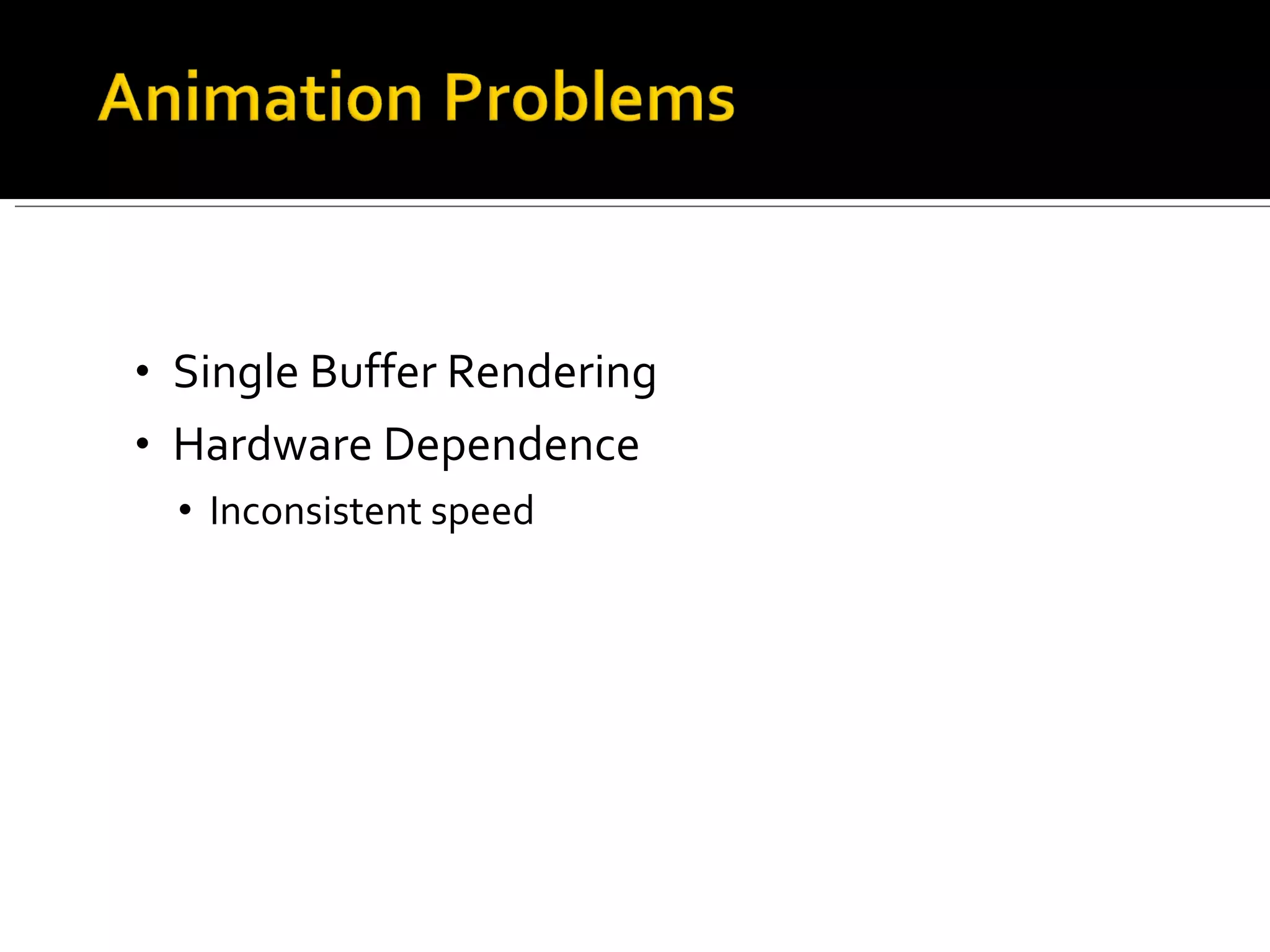 Single Buffer Rendering Hardware Dependence Inconsistent speed 