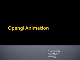 Presented By: Kiran Munir 08-SE-59 