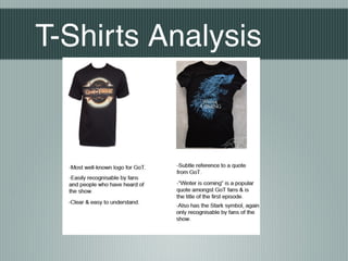 T-Shirts Analysis
 