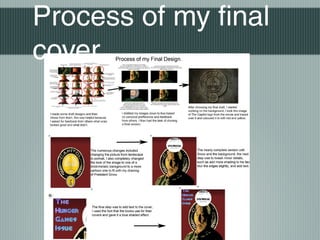 Process of my final
cover
 