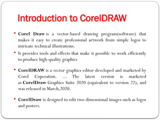 Graphics Design - Introduction to CorelDRAW | PPTX