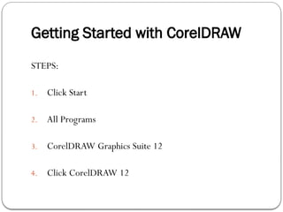 Graphics Design - Introduction to CorelDRAW | PPTX