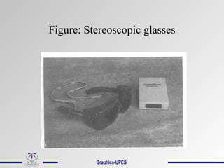 Figure: Stereoscopic glasses
Graphics-UPES
 