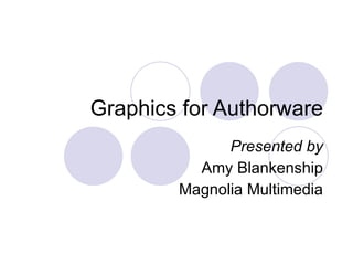Graphics for Authorware Presented by Amy Blankenship Magnolia Multimedia 