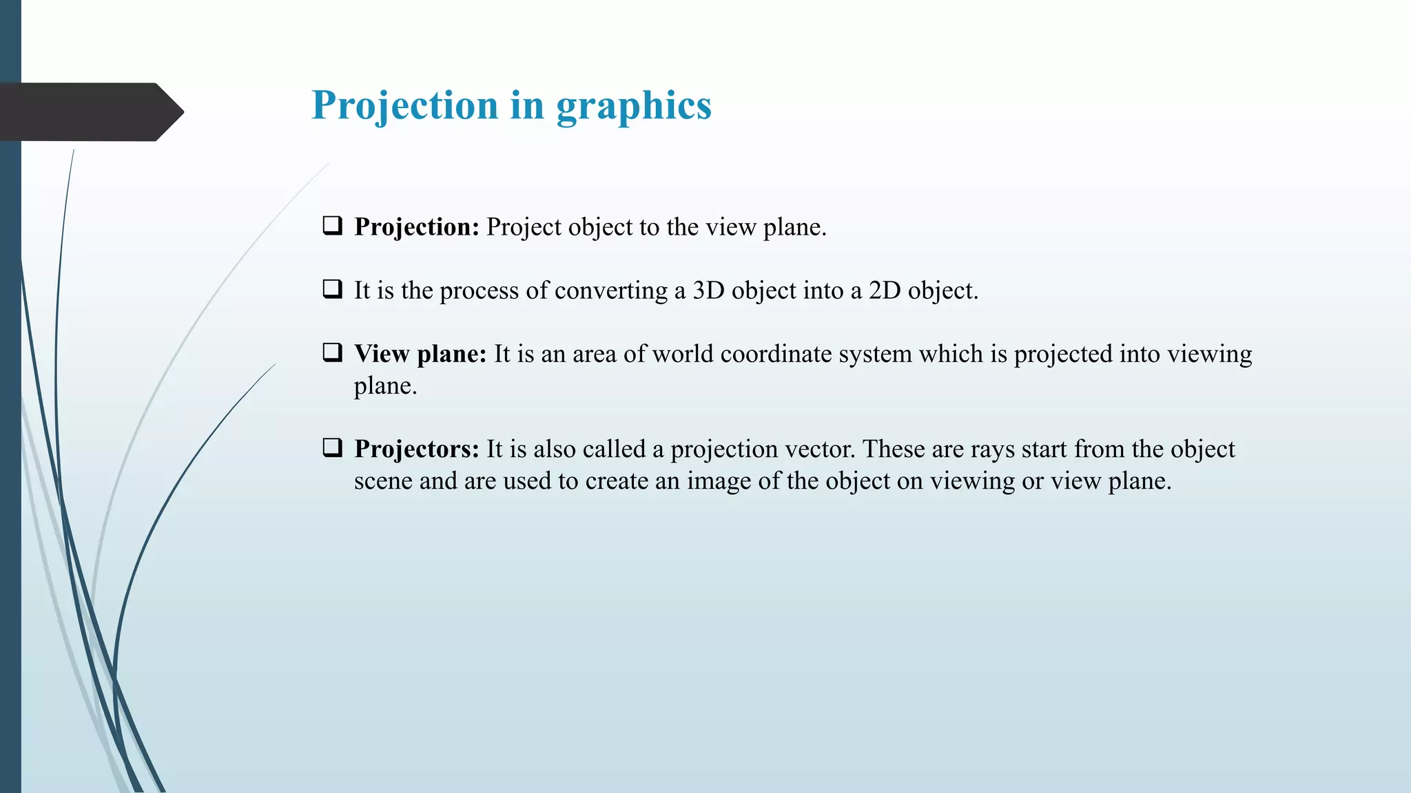 Projection Models | PPTX