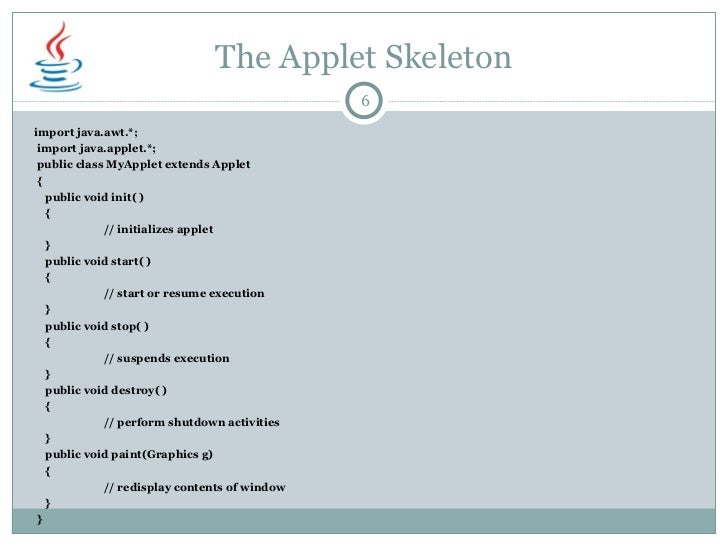 Applet In Java Ppt Free Download