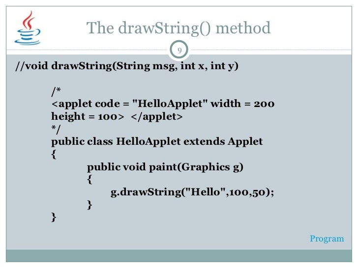 Graphics programming in Java
