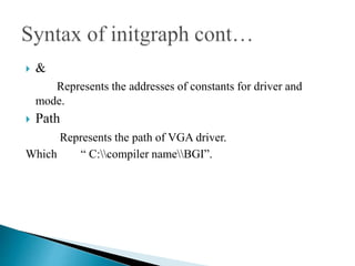 Graphics in C++ | PPTX