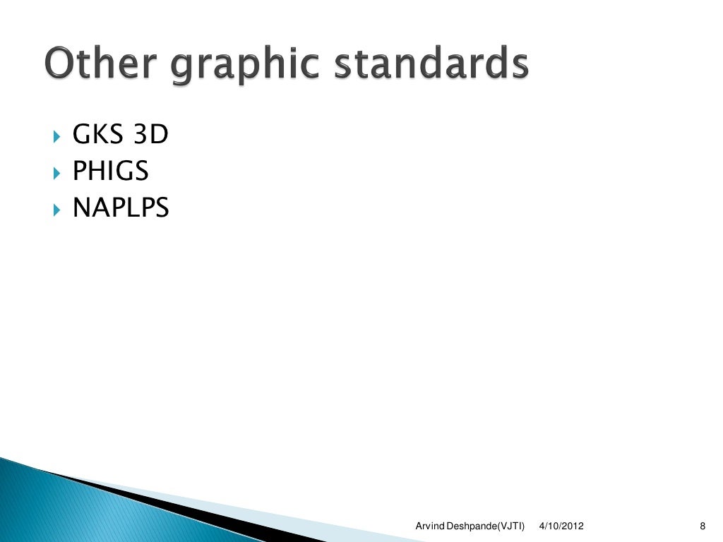 Graphics standards