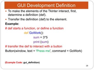 ITS-16163-Module 8-Graphic User Interface (GUI) | PPTX