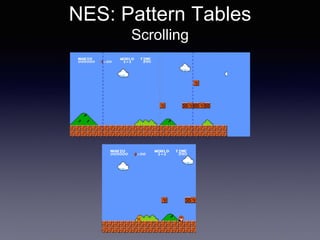 NES: Pattern Tables
Scrolling
 