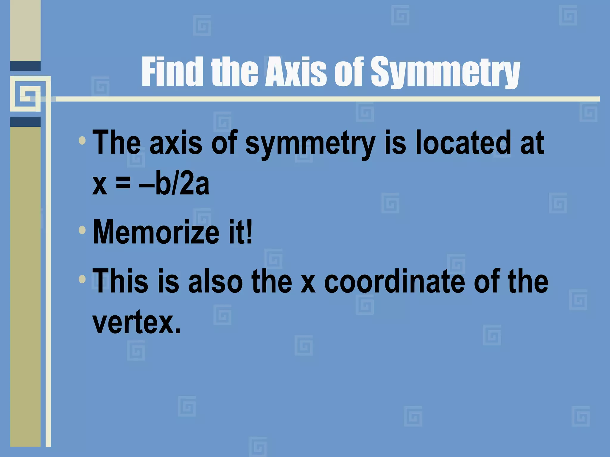 Graphing Quadratic Functions | PPT