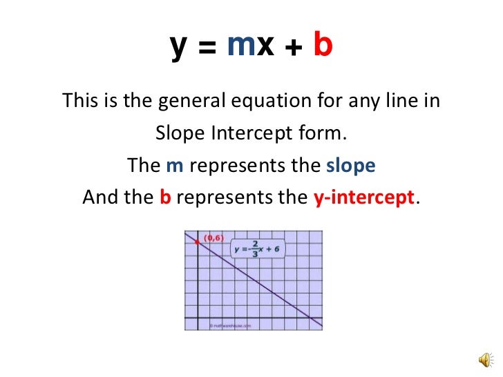 graphing a line using slope intercept form how do you do slope intercept form