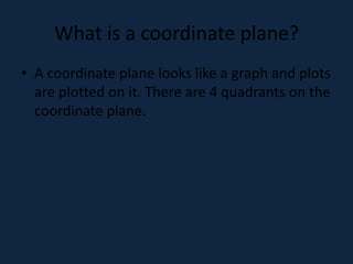 Graphing ordered pairs on the coordinate plane | PPTX