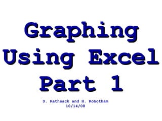 Graphing Using Excel Part 1 S. Rathsack and H. Robotham 10/14/08 