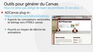 Vous ne serez pas obligé de taper les primitives JS non plus ;-)

http://visitmix.com/labs/ai2canvas/
 