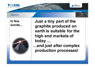 Graphite Availability and Market Requirements by Fabrizio Corti | PDF