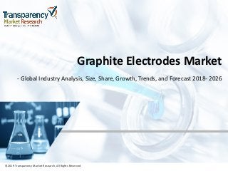 ©2019 Transparency Market Research, All Rights Reserved
Graphite Electrodes Market
- Global Industry Analysis, Size, Share, Growth, Trends, and Forecast 2018- 2026
©2019 Transparency Market Research, All Rights Reserved
 