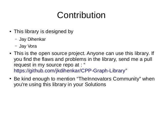 Graph library in c++