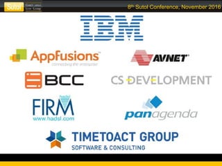 8th Sutol Conference, November 2016
 