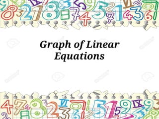 Graph of Linear
Equations
 