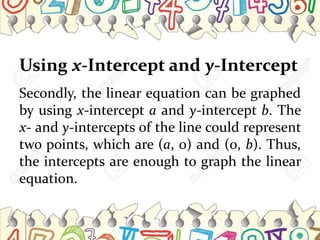 Graph of linear equations | PPTX