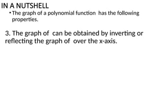 Nut Shell Graph GRAPH OF POLYNOMIAL FUNCTIONS Grade 10.pptx