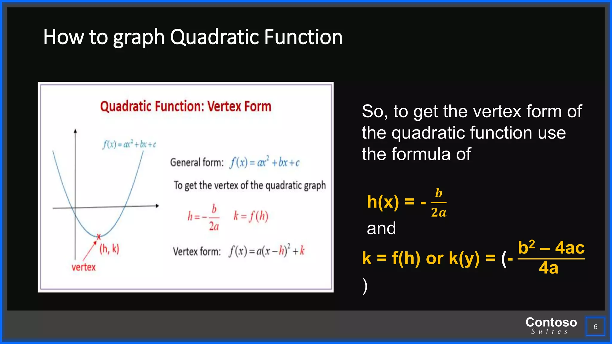 Graph of quadratic function | PPTX | Physics | Science